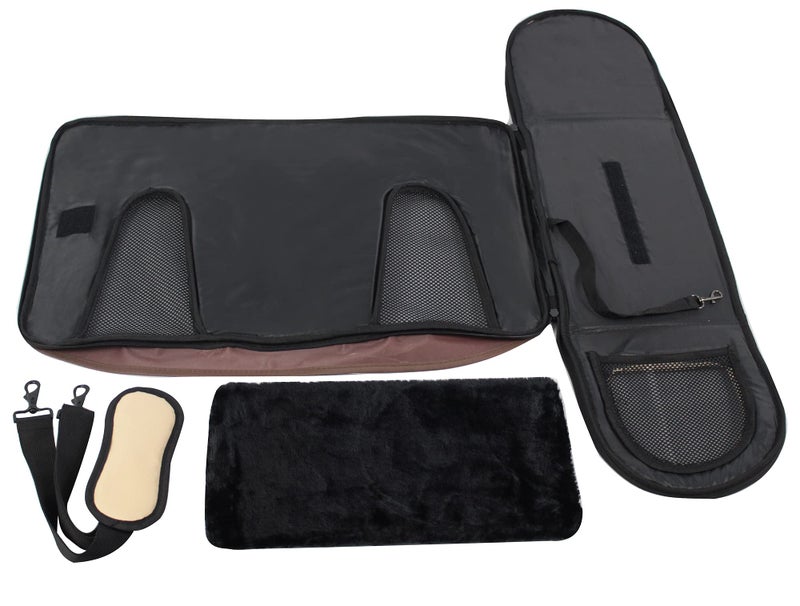 EliteField Deluxe Soft Pet Carrier (3 Year Warranty, Airline Approved), Multiple Sizes and Colors Available (18" L x 10" W x 11" H, Brown+Beige) - Image 3